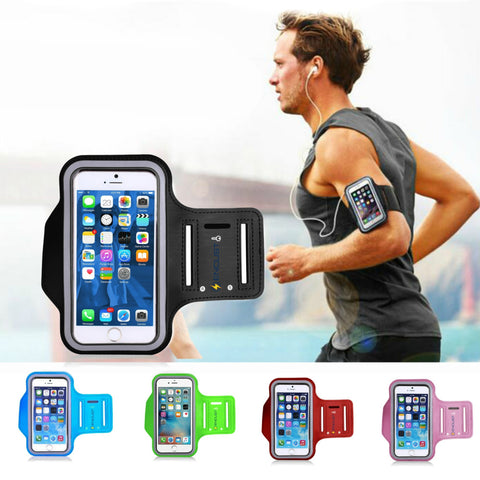 Universal Sports Exercise Running Stretch Armband Carrying Case Pouch for iPhone & Galaxy